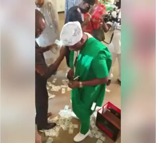 Check Out The Dollar Rain At The Birthday Of A Nigerian Man In The US (Photos)